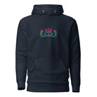 Norwegian Rosemaling Embroidered Hoodie - The Global Wanderer