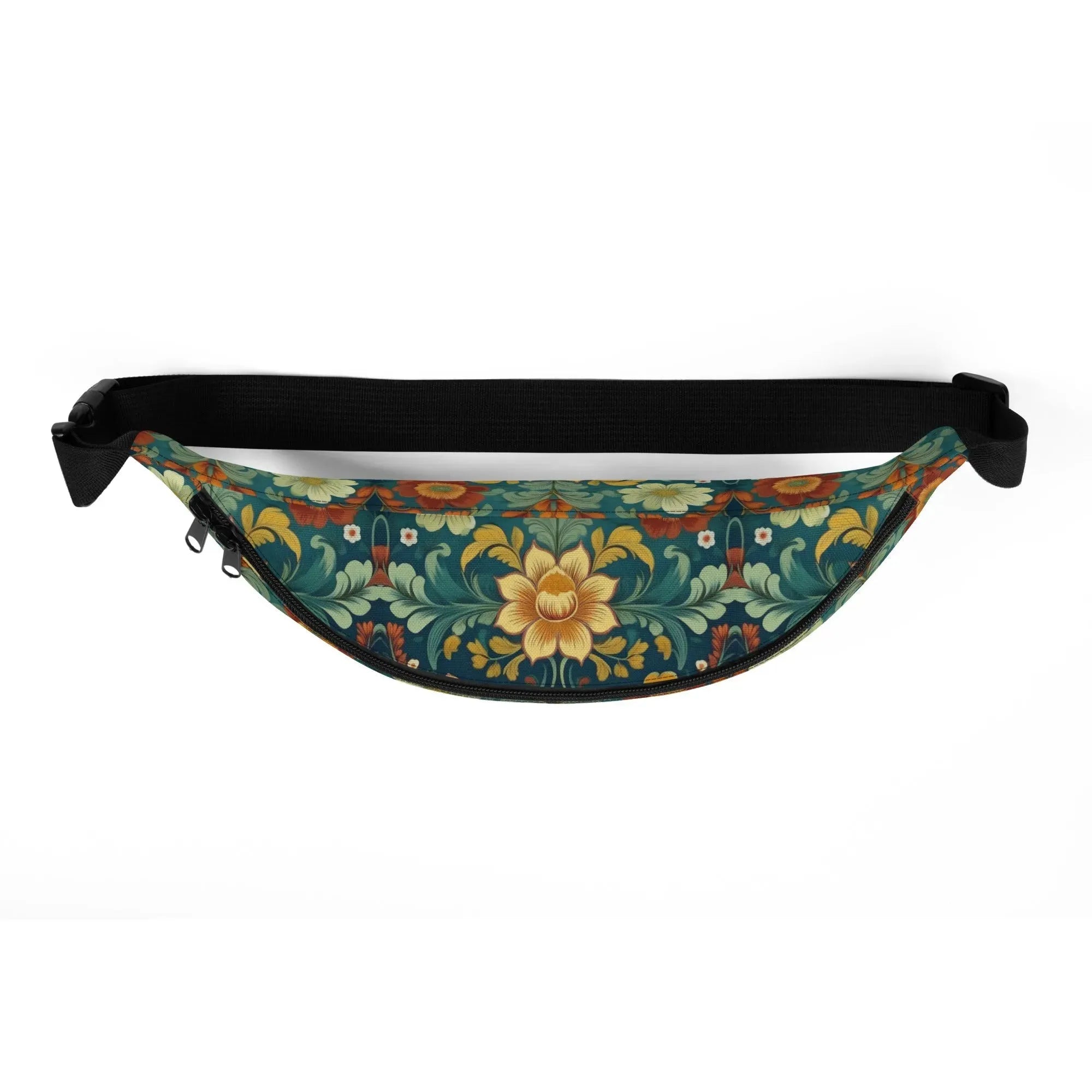 Norwegian Rosemaling Fanny Pack - The Global Wanderer