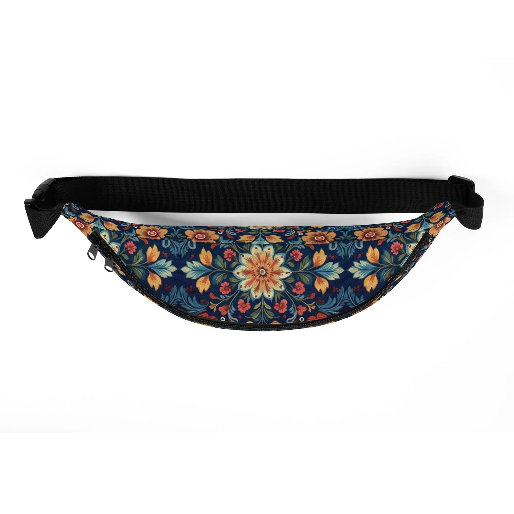 Norwegian Rosemaling Fanny Pack - The Global Wanderer