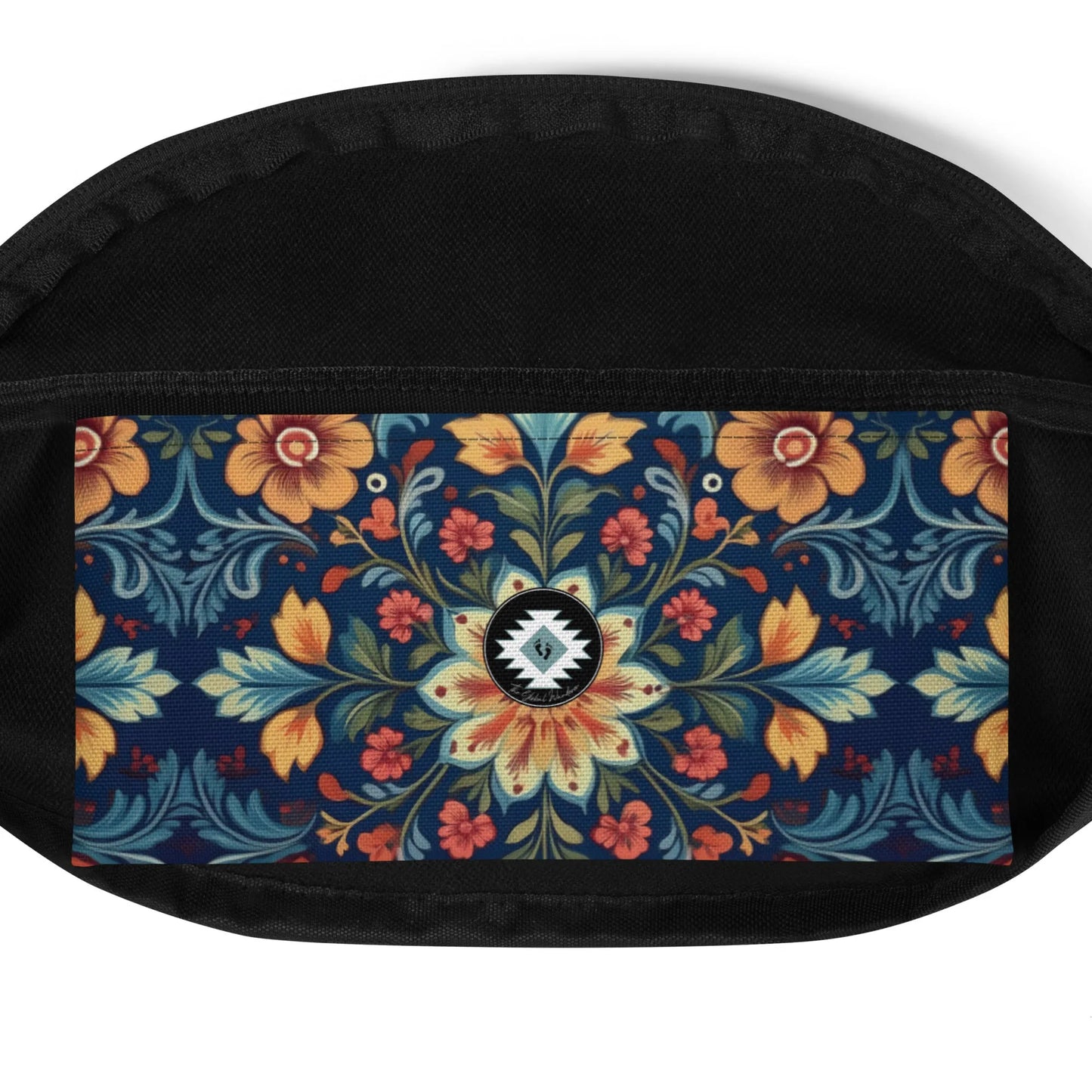 Norwegian Rosemaling Fanny Pack - The Global Wanderer