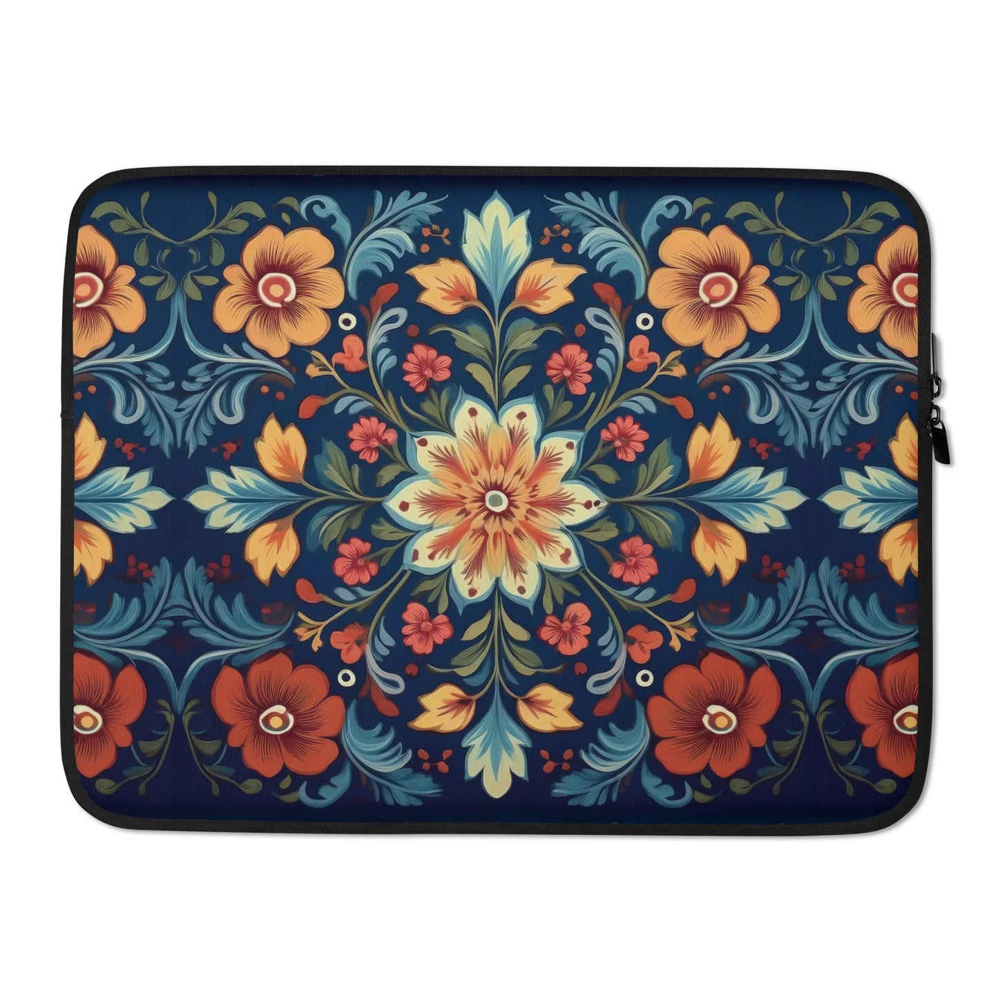 Norwegian Rosemaling Laptop Case - The Global Wanderer