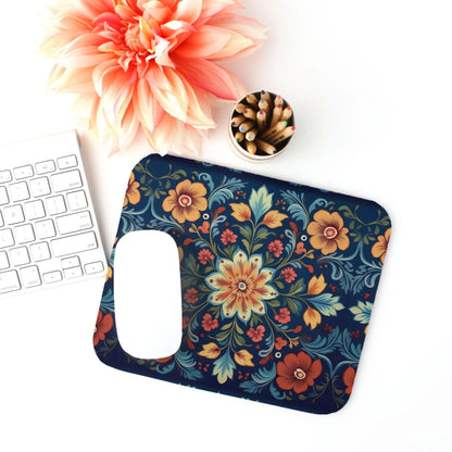 Norwegian Rosemaling Mouse Pad - The Global Wanderer