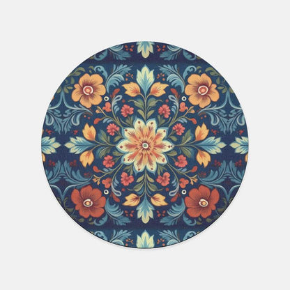 Norwegian Rosemaling Mouse Pad - The Global Wanderer