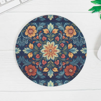 Norwegian Rosemaling Mouse Pad - The Global Wanderer