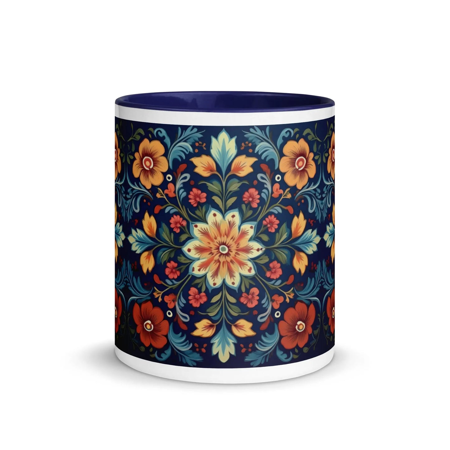 Norwegian Rosemaling Mug - The Global Wanderer