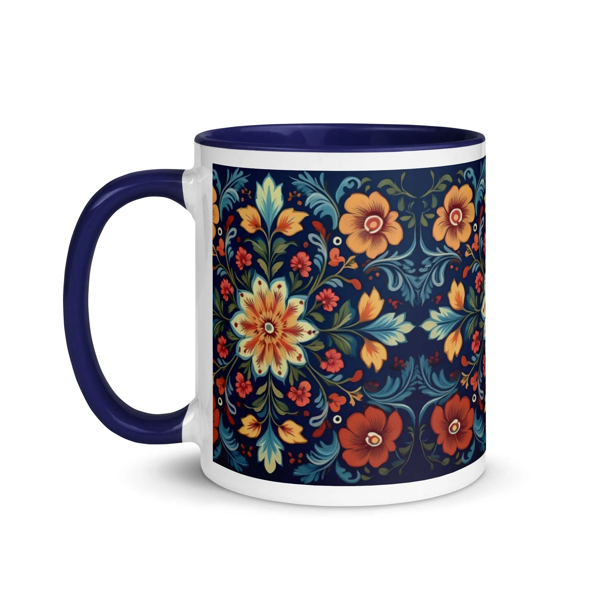 Norwegian Rosemaling Mug - The Global Wanderer