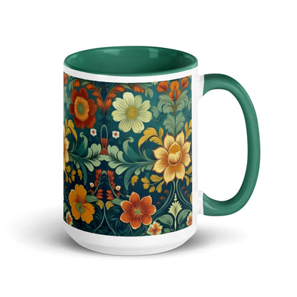 Norwegian Rosemaling Mug - The Global Wanderer