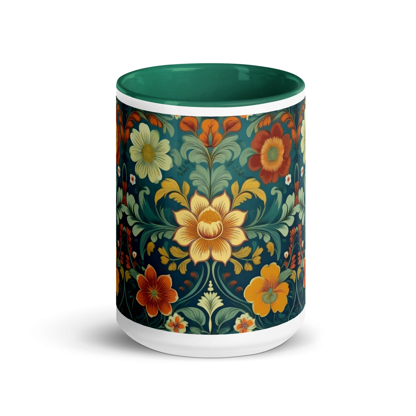 Norwegian Rosemaling Mug - The Global Wanderer