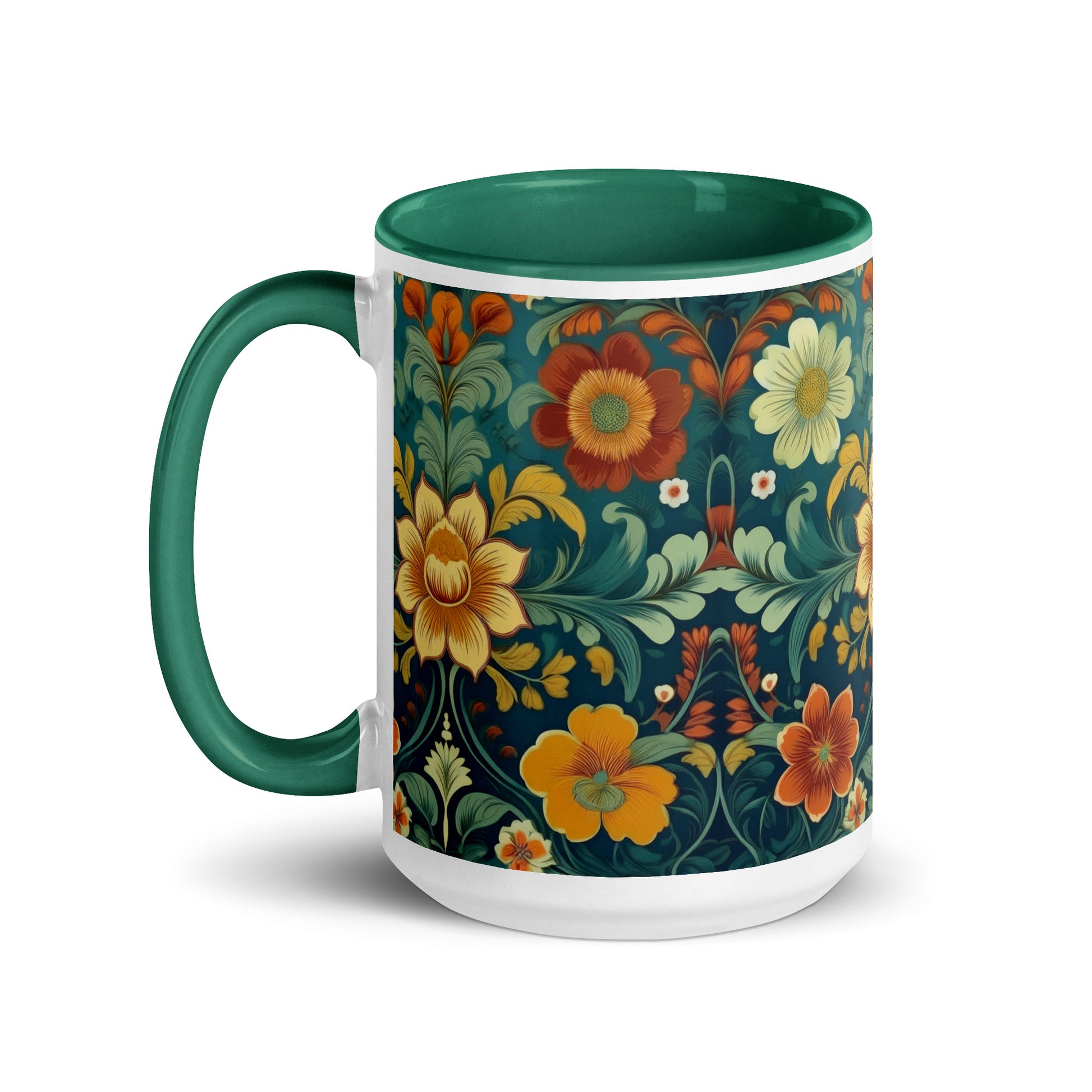 Norwegian Rosemaling Mug - The Global Wanderer