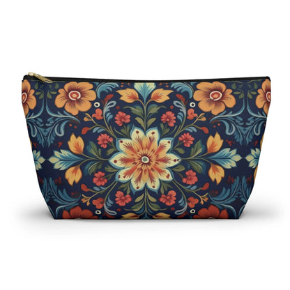 Norwegian Rosemaling Print Pouch - The Global Wanderer