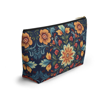 Norwegian Rosemaling Print Pouch - The Global Wanderer