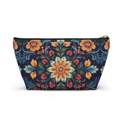 Norwegian Rosemaling Print Pouch - The Global Wanderer