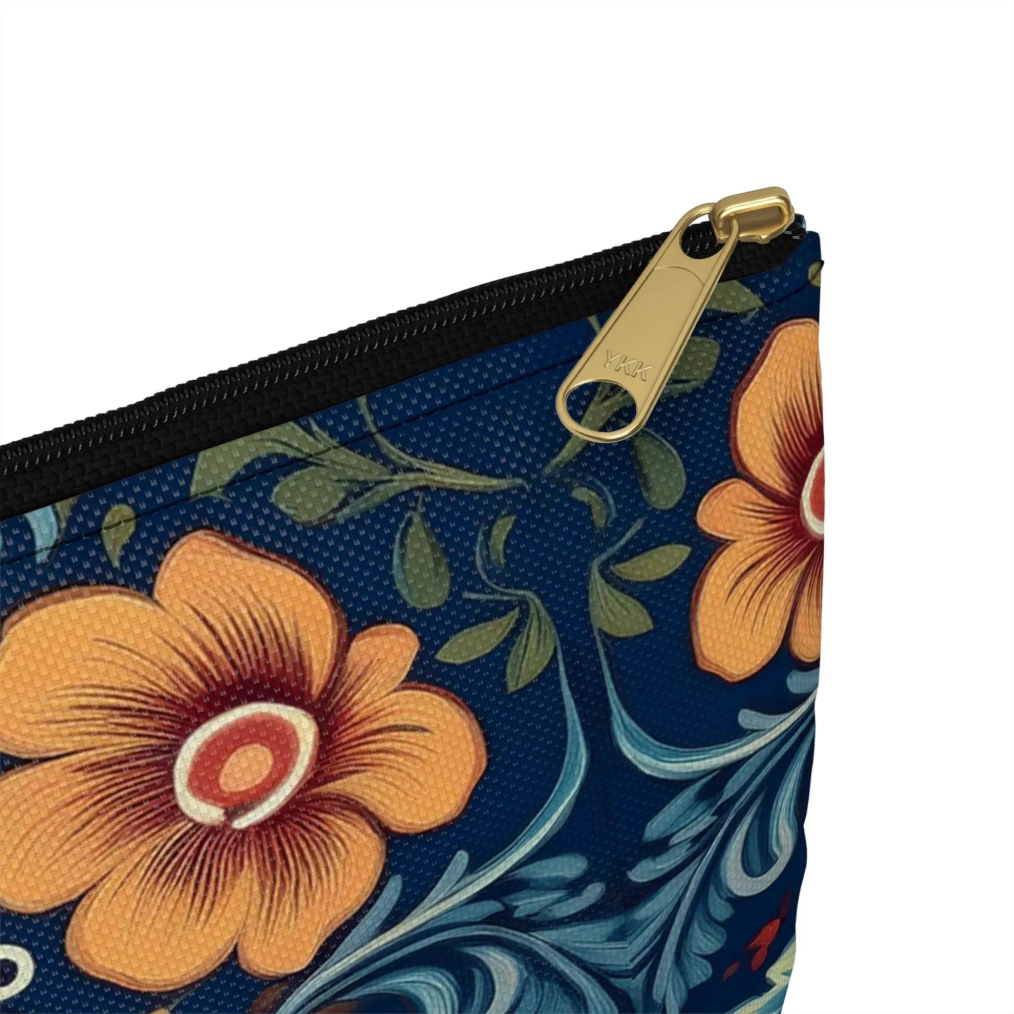 Norwegian Rosemaling Print Pouch - The Global Wanderer