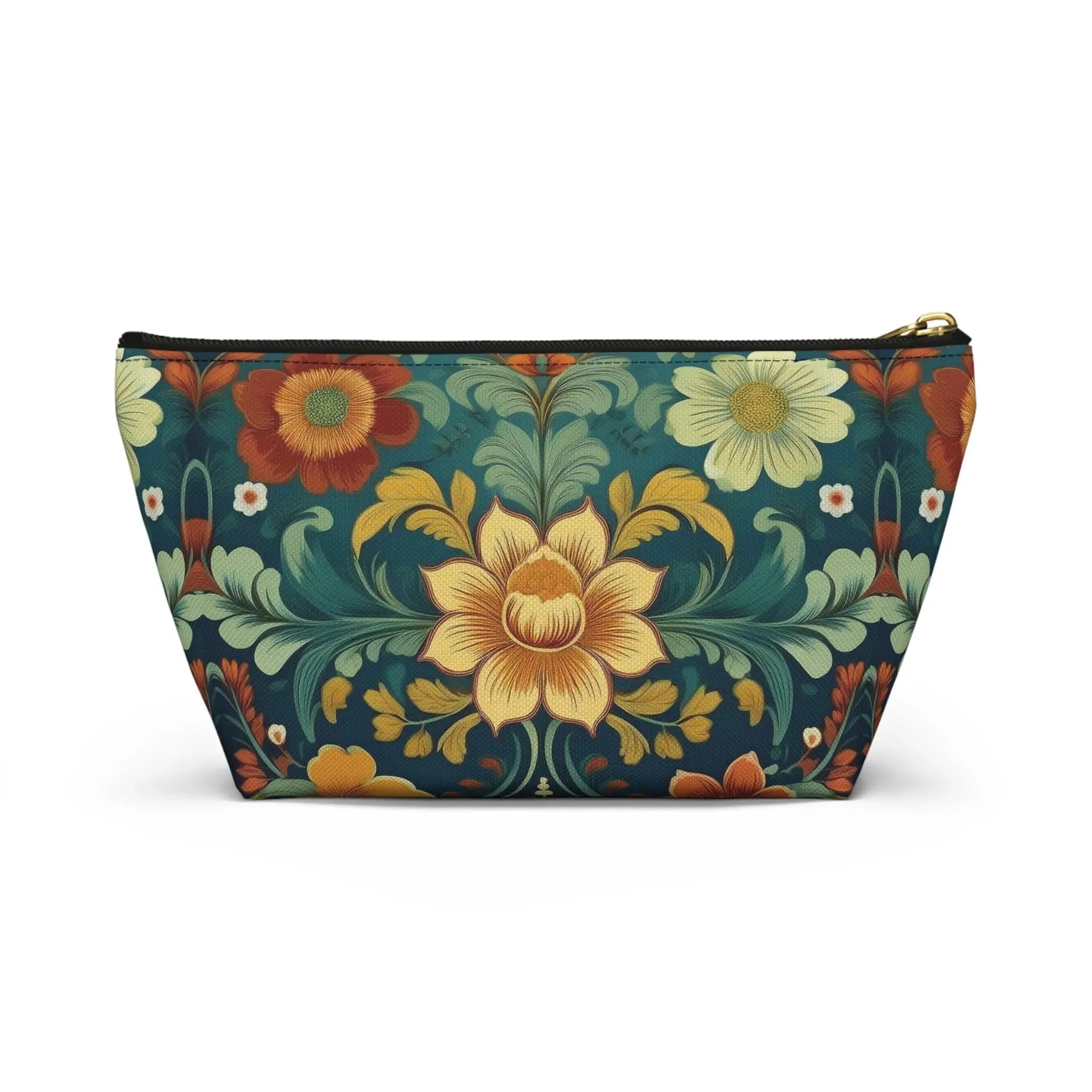 Norwegian Rosemaling Print Pouch - The Global Wanderer