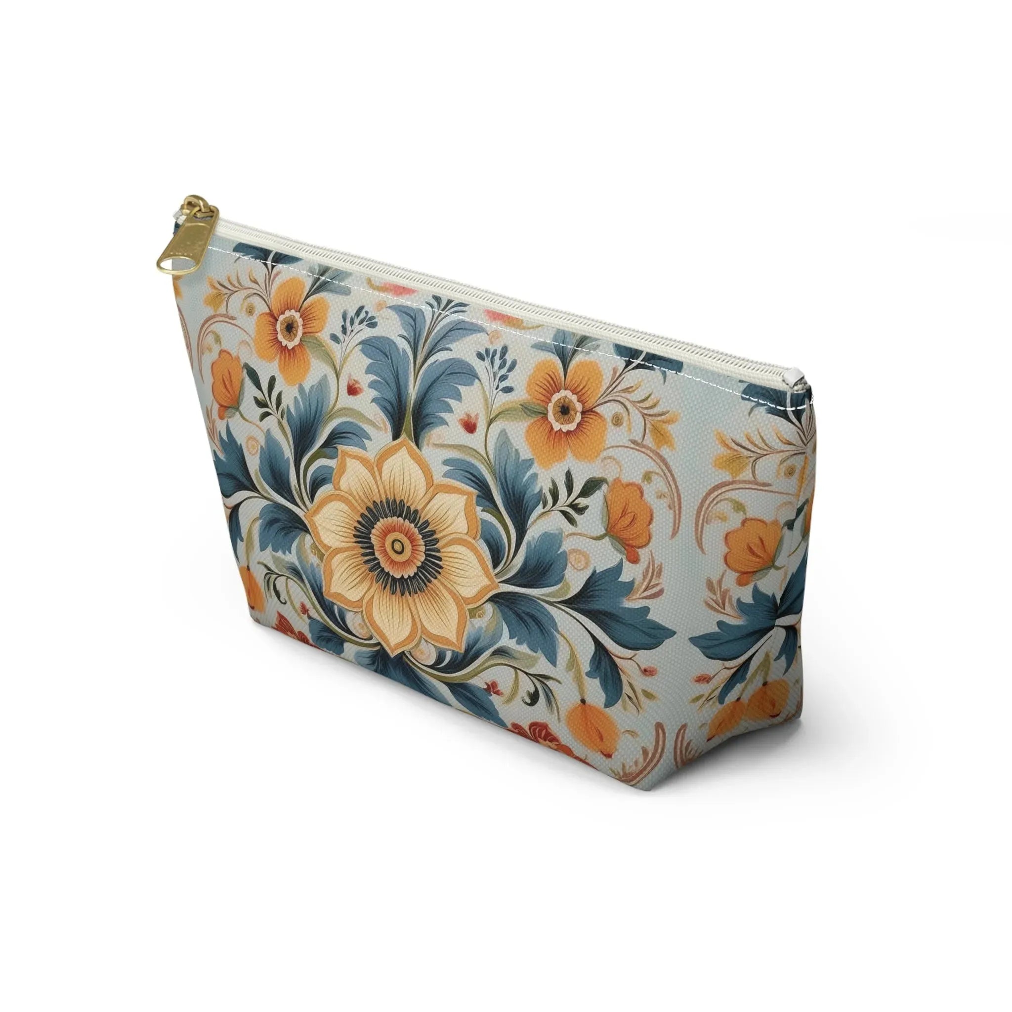 Norwegian Rosemaling Print Pouch - The Global Wanderer