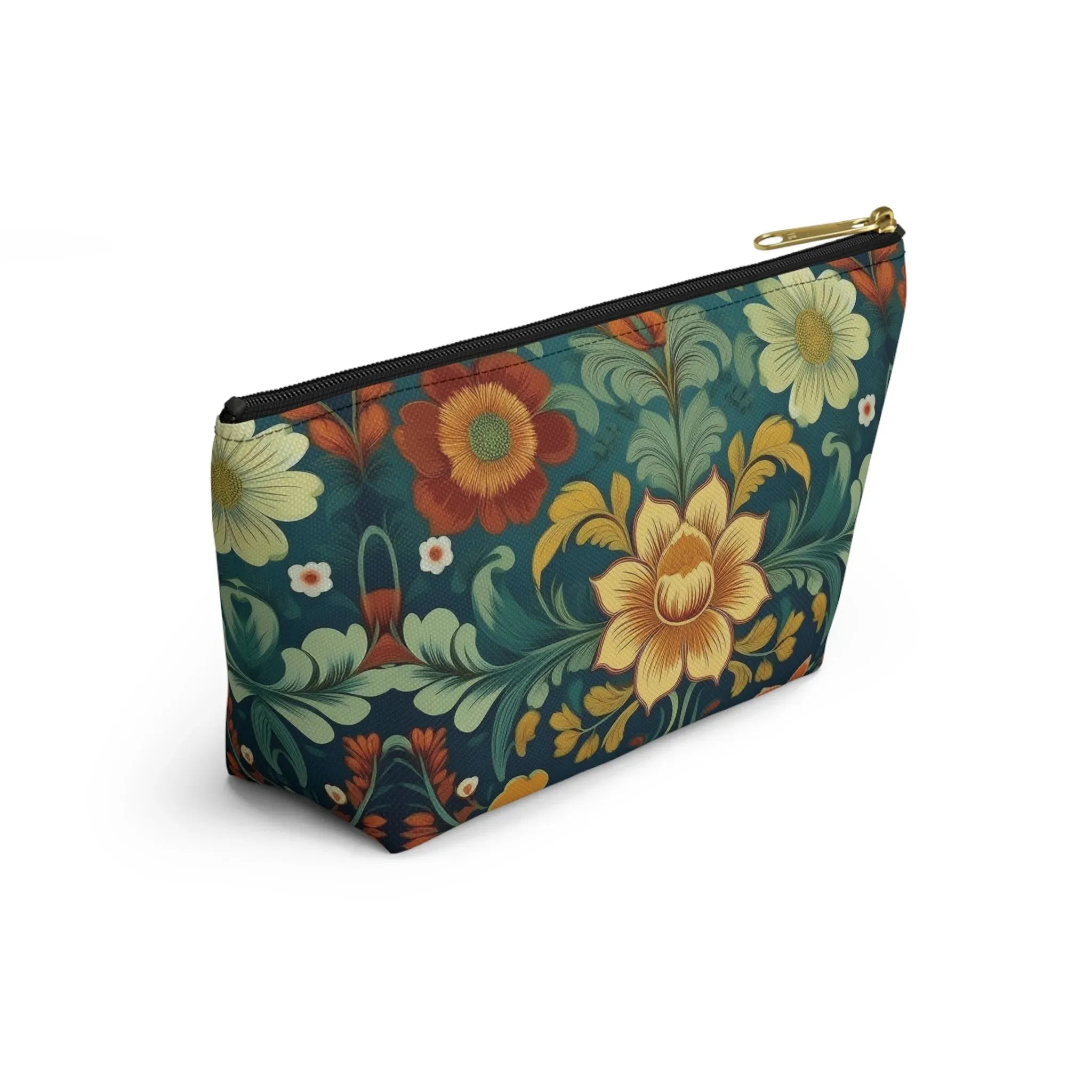 Norwegian Rosemaling Print Pouch - The Global Wanderer