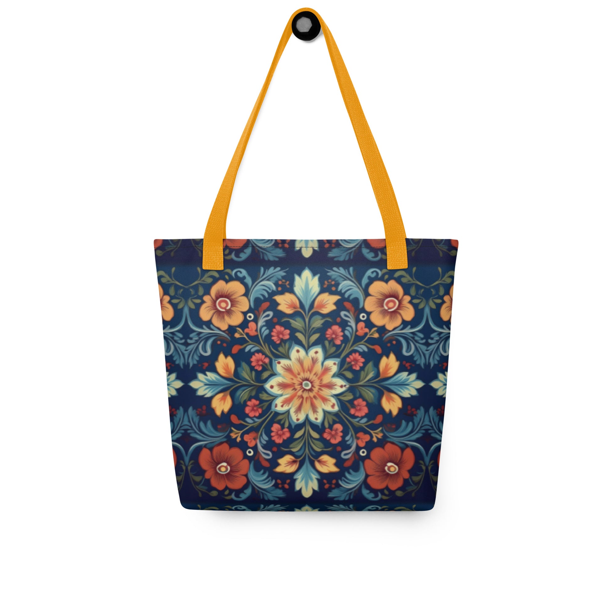 Norwegian Rosemaling Tote Bag - The Global Wanderer