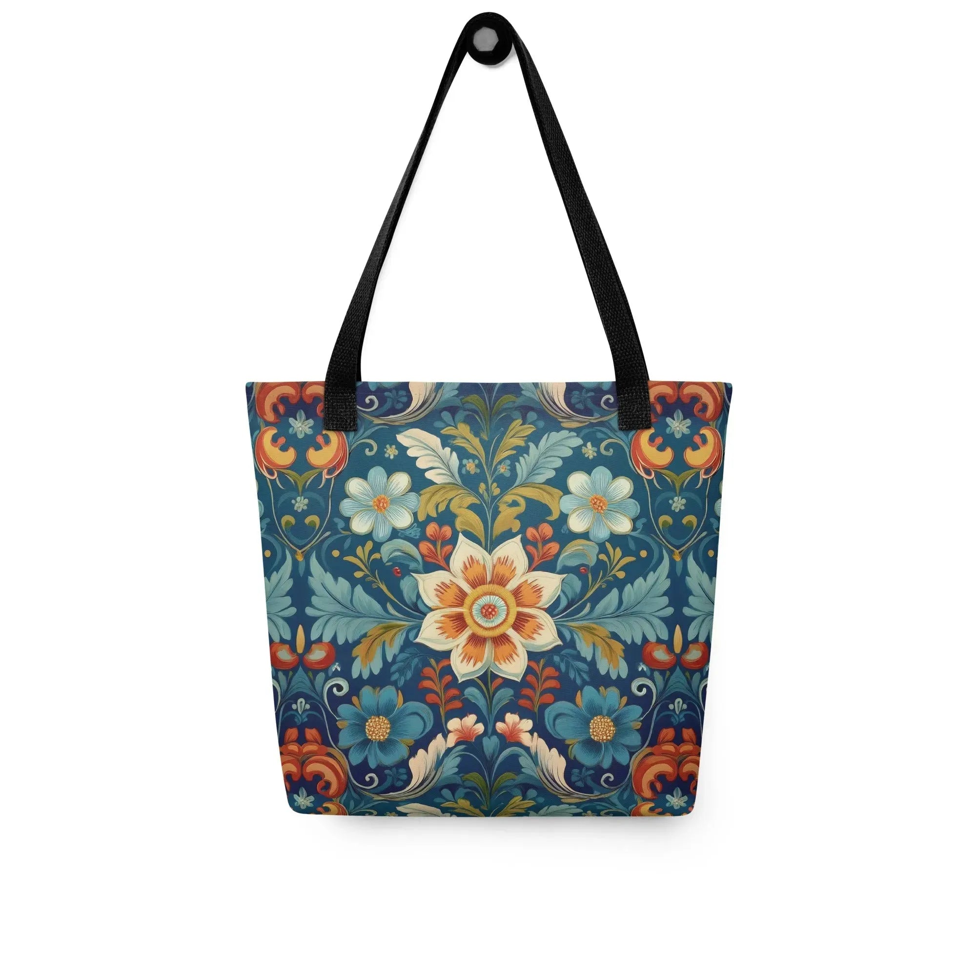 Norwegian Rosemaling Tote Bag - The Global Wanderer
