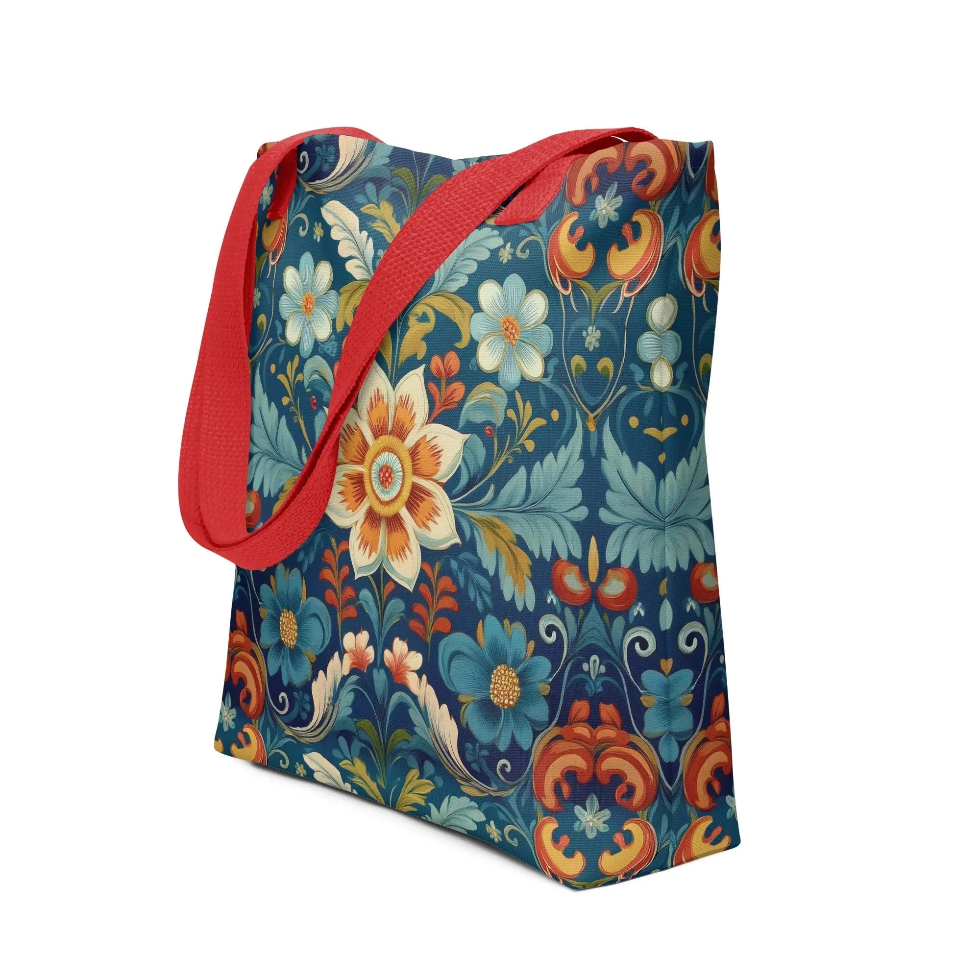 Norwegian Rosemaling Tote Bag - The Global Wanderer