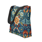 Norwegian Rosemaling Tote Bag - The Global Wanderer
