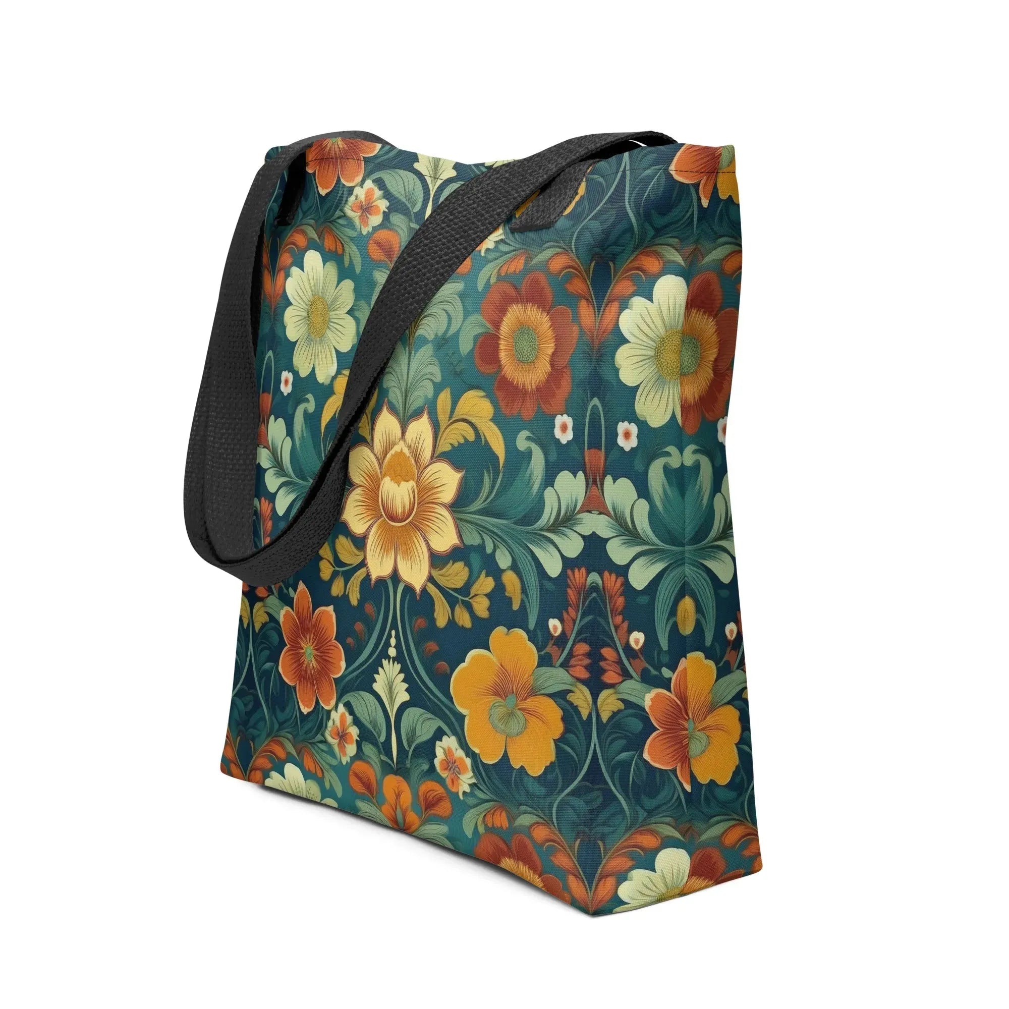 Norwegian Rosemaling Tote Bag - The Global Wanderer