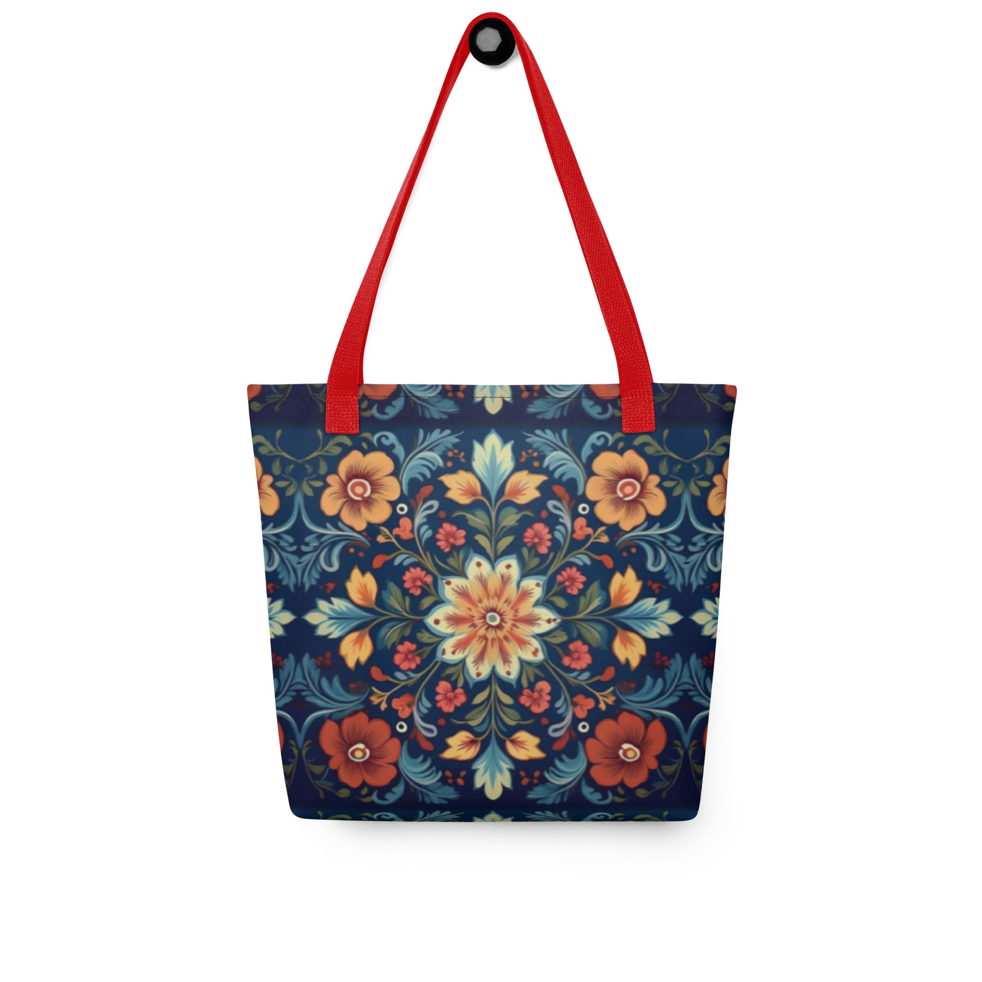 Norwegian Rosemaling Tote Bag - The Global Wanderer