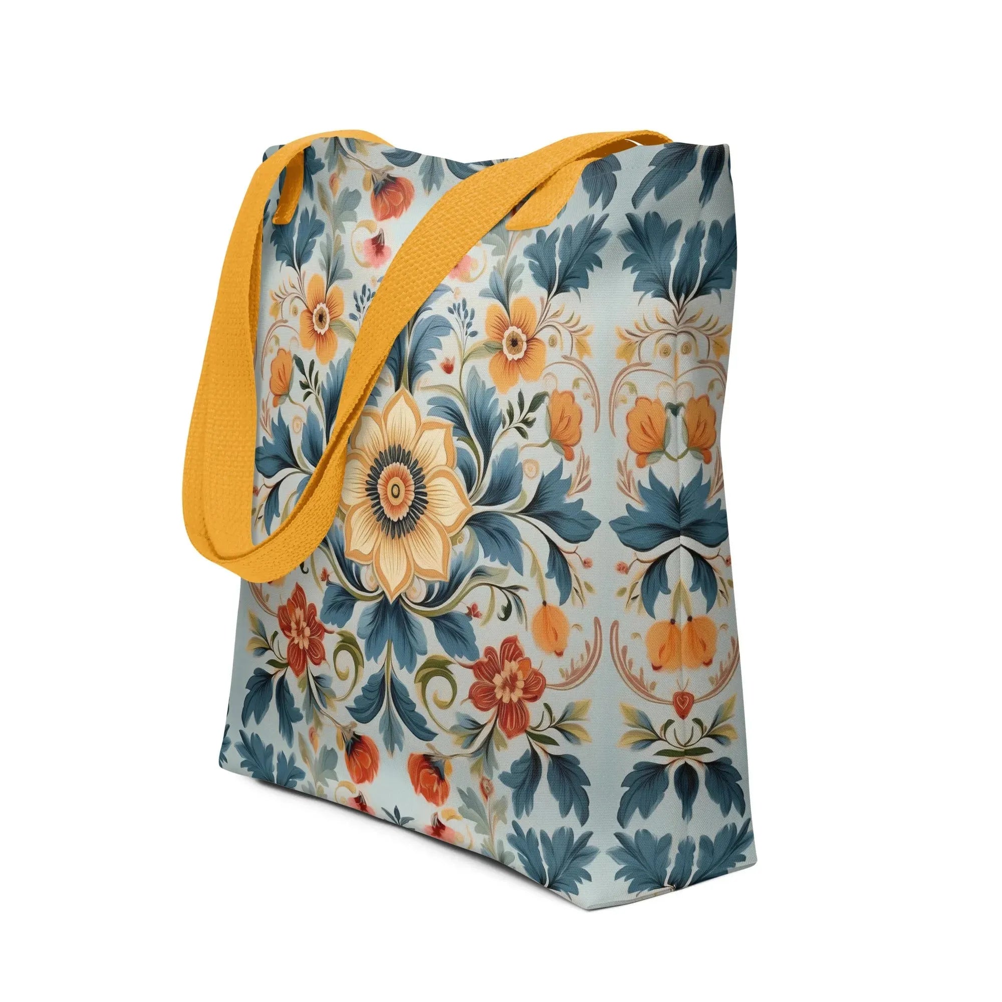 Norwegian Rosemaling Tote Bag - The Global Wanderer
