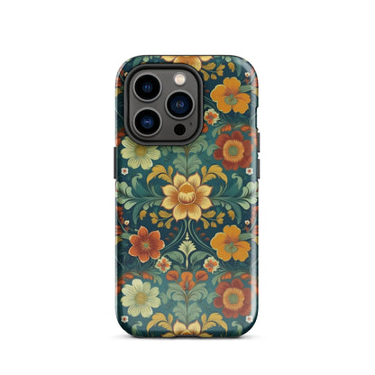 Norwegian Rosemaling Tough MagSafe iPhone® Case - The Global Wanderer