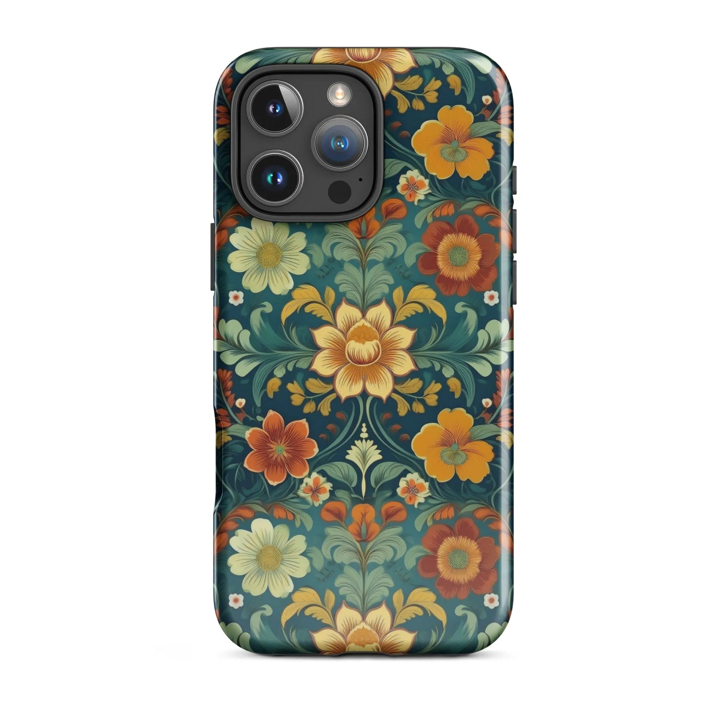 Norwegian Rosemaling Tough MagSafe iPhone® Case - The Global Wanderer