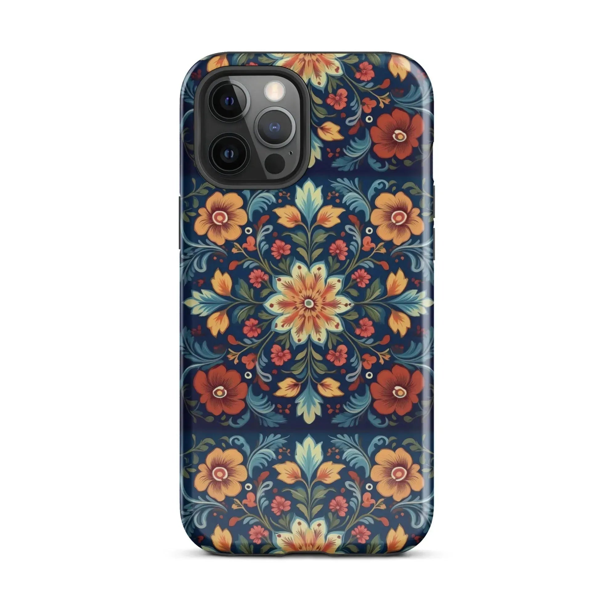 Norwegian Rosemaling Tough MagSafe iPhone® Case - The Global Wanderer