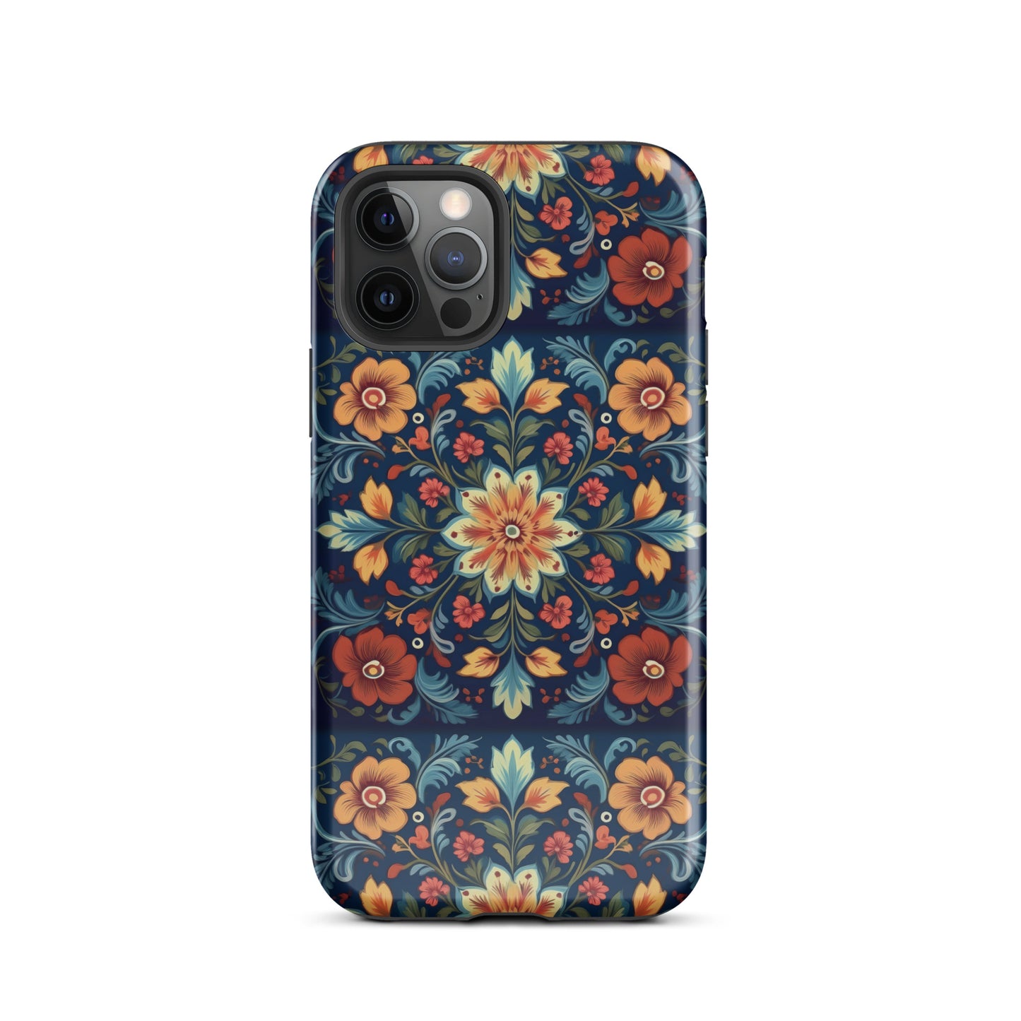 Norwegian Rosemaling Tough MagSafe iPhone® Case - The Global Wanderer