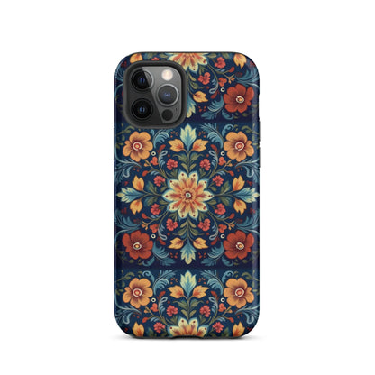 Norwegian Rosemaling Tough MagSafe iPhone® Case - The Global Wanderer