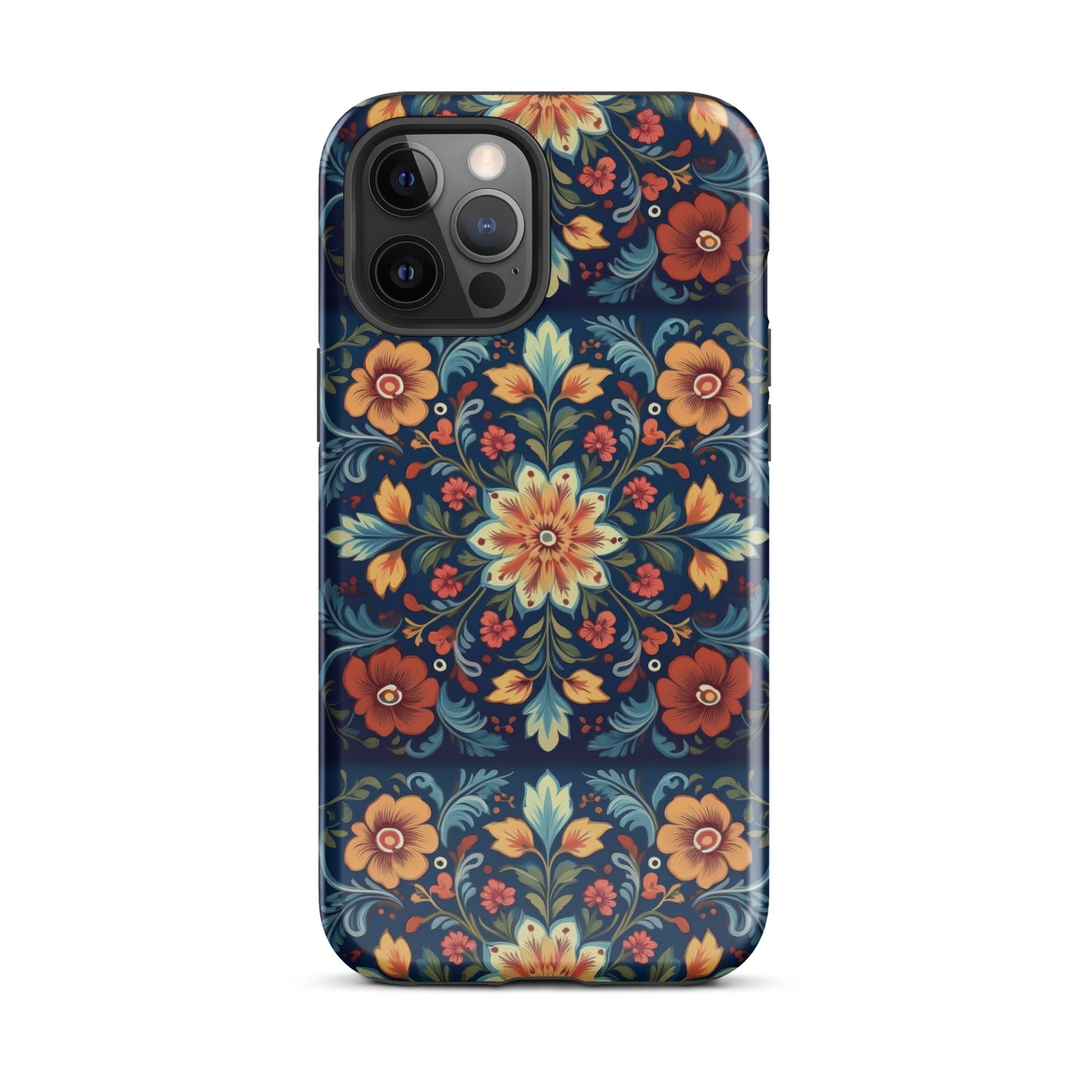 Norwegian Rosemaling Tough MagSafe iPhone® Case - The Global Wanderer