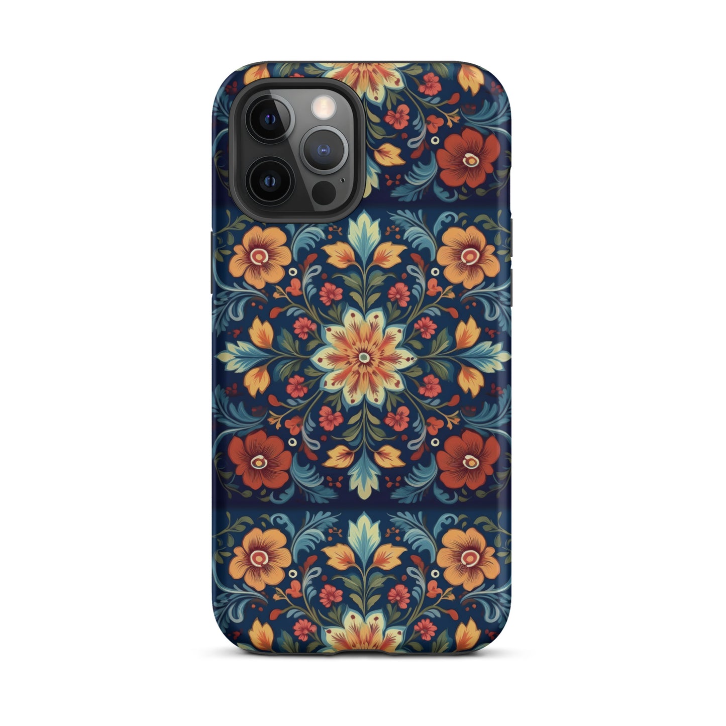 Norwegian Rosemaling Tough MagSafe iPhone® Case - The Global Wanderer