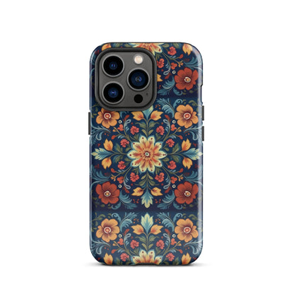 Norwegian Rosemaling Tough MagSafe iPhone® Case - The Global Wanderer