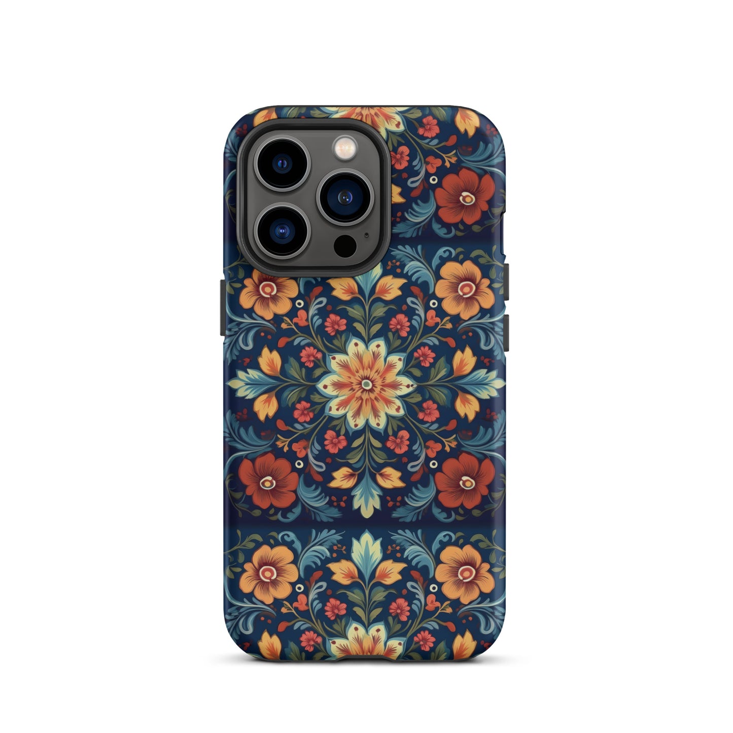 Norwegian Rosemaling Tough MagSafe iPhone® Case - The Global Wanderer