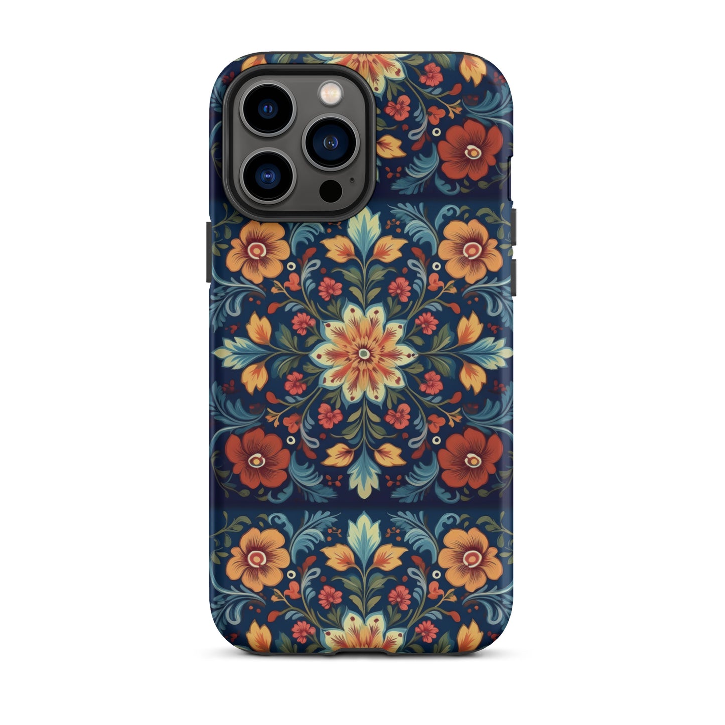 Norwegian Rosemaling Tough MagSafe iPhone® Case - The Global Wanderer