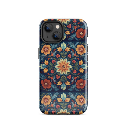 Norwegian Rosemaling Tough MagSafe iPhone® Case - The Global Wanderer