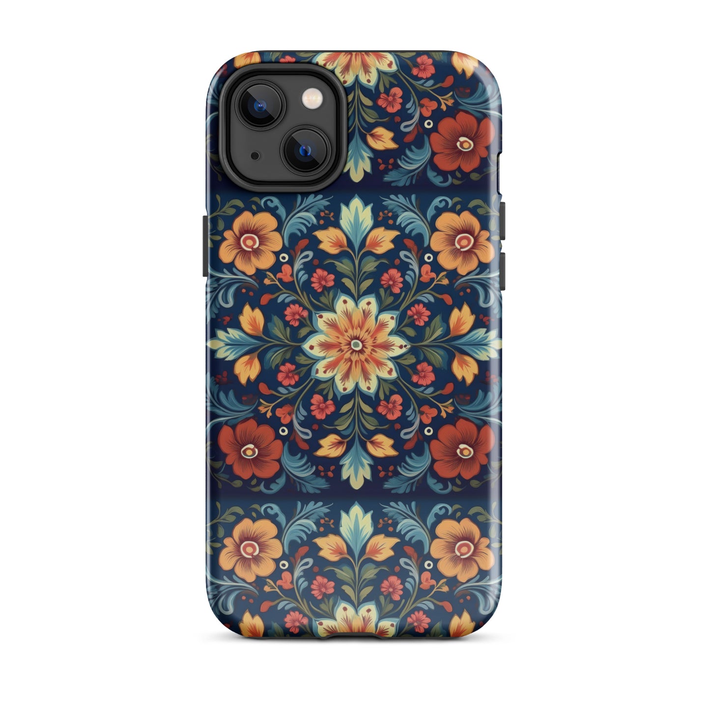 Norwegian Rosemaling Tough MagSafe iPhone® Case - The Global Wanderer