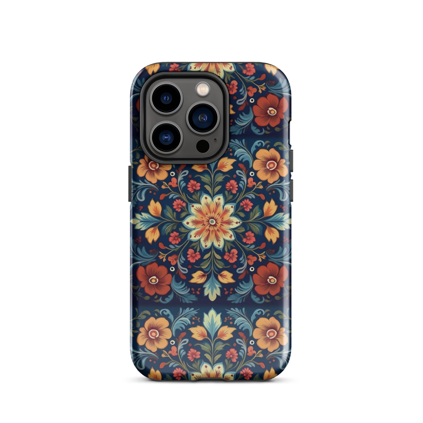 Norwegian Rosemaling Tough MagSafe iPhone® Case - The Global Wanderer