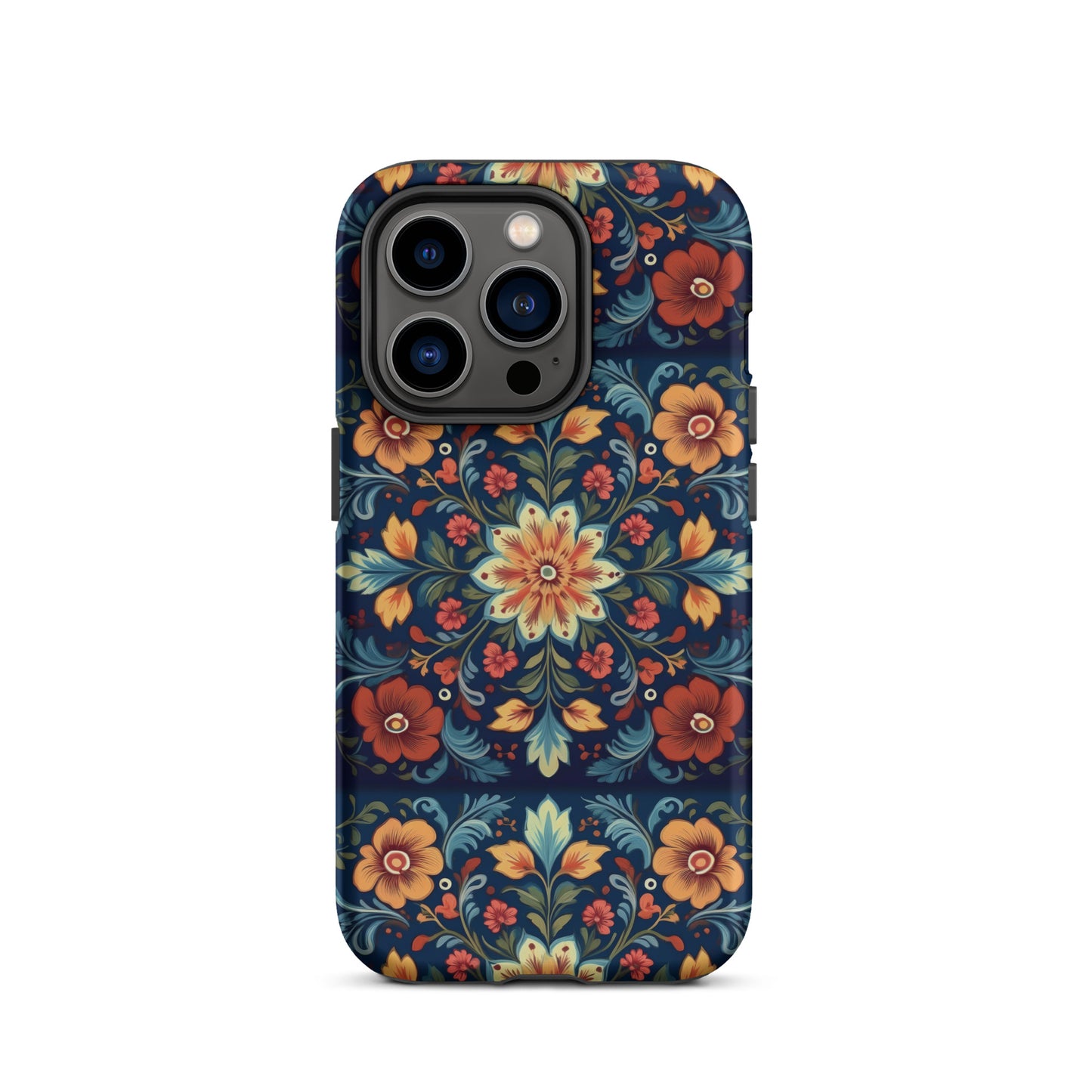 Norwegian Rosemaling Tough MagSafe iPhone® Case - The Global Wanderer