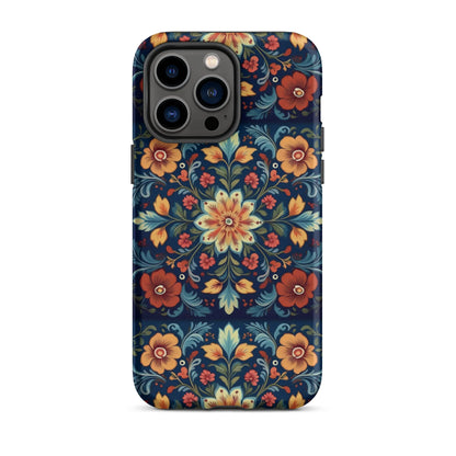 Norwegian Rosemaling Tough MagSafe iPhone® Case - The Global Wanderer