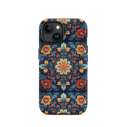 Norwegian Rosemaling Tough MagSafe iPhone® Case - The Global Wanderer