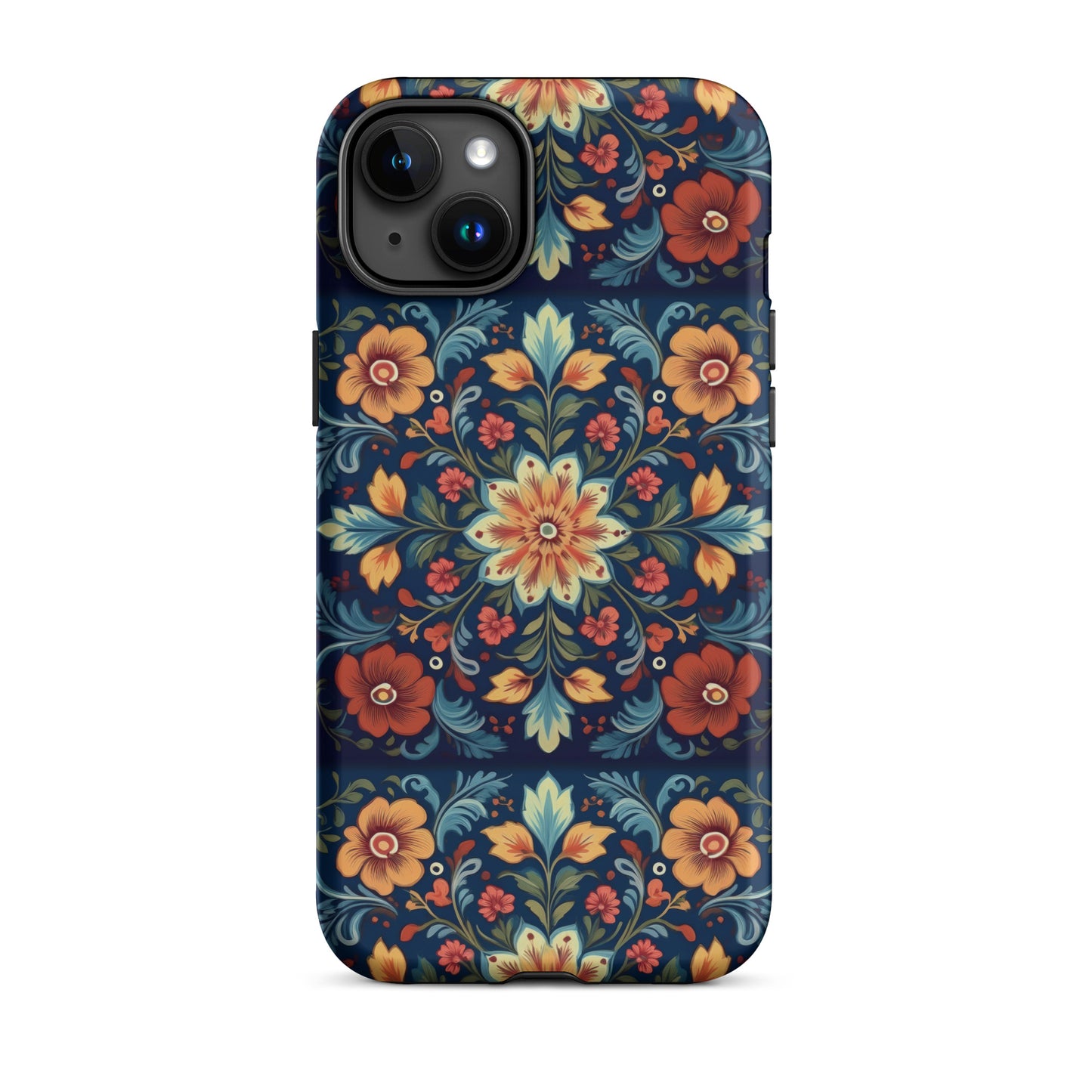 Norwegian Rosemaling Tough MagSafe iPhone® Case - The Global Wanderer