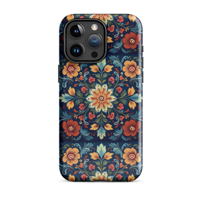 Norwegian Rosemaling Tough MagSafe iPhone® Case - The Global Wanderer