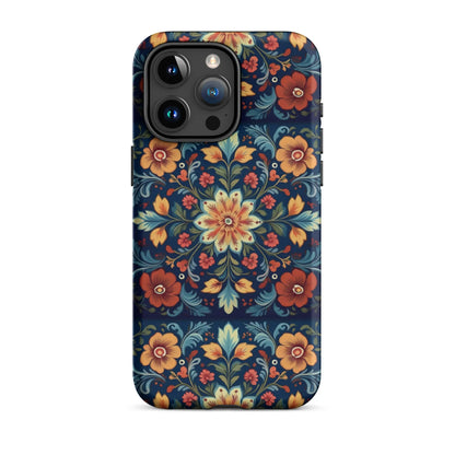 Norwegian Rosemaling Tough MagSafe iPhone® Case - The Global Wanderer