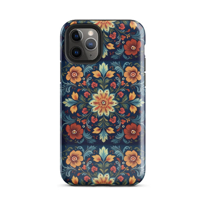 Norwegian Rosemaling Tough MagSafe iPhone® Case - The Global Wanderer