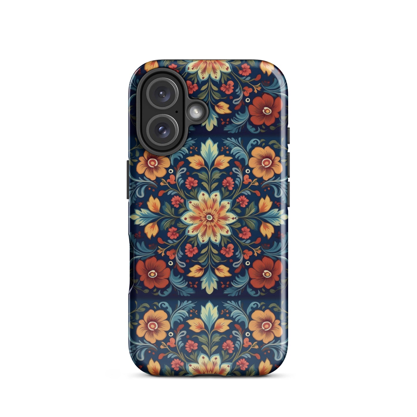 Norwegian Rosemaling Tough MagSafe iPhone® Case - The Global Wanderer