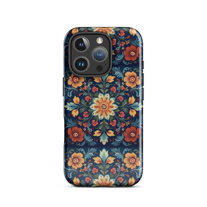 Norwegian Rosemaling Tough MagSafe iPhone® Case - The Global Wanderer