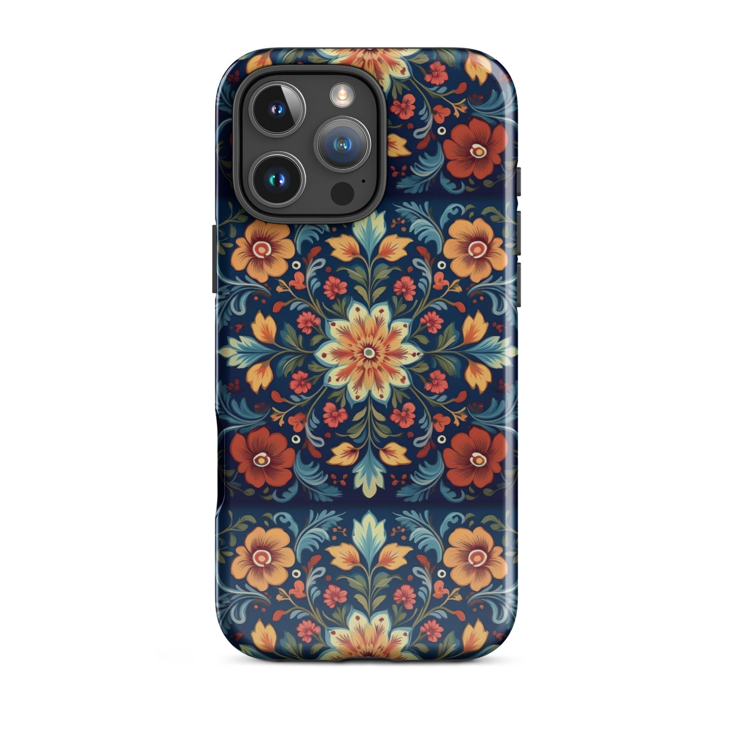 Norwegian Rosemaling Tough MagSafe iPhone® Case - The Global Wanderer